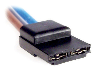 2 Vías macho negra para llave de contacto (Renault)