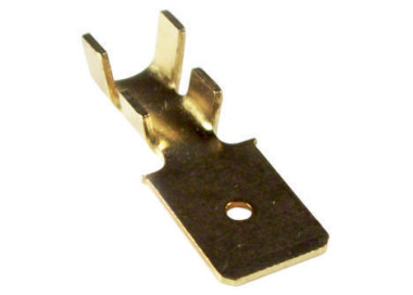 Terminal pala macho de 9,5 mm. sin traba