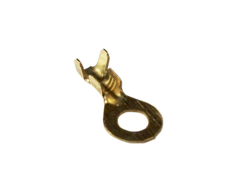 Terminal ojal de bronce agujero 4,5 mm. Cable hasta 1 mm.