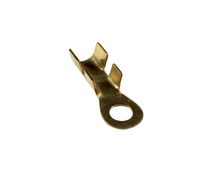 Terminal ojal de bronce agujero 4,5 mm. Cable hasta 2,5 mm.