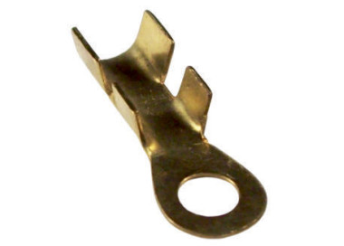 Terminal ojal de bronce agujero 4,5 mm. Cable hasta 2,5 mm.