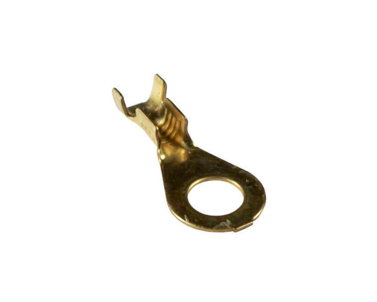Terminal ojal de bronce agujero 5,5 mm. Cable hasta 1,5 mm.
