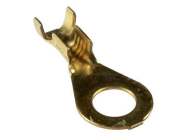 Terminal ojal de bronce agujero 5,5 mm. Cable hasta 1,5 mm.