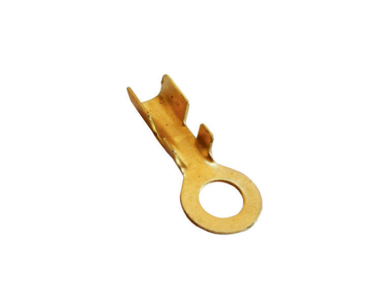 Terminal ojal de bronce agujero 5,5 mm. Cable hasta 4 mm.
