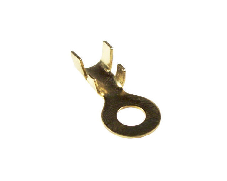 Terminal ojal de bronce agujero 6,5 mm. Cable hasta 6 mm.