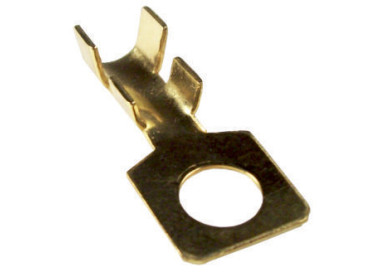 Terminal ojal de bronce agujero 8 mm. Cable hasta 6 mm.