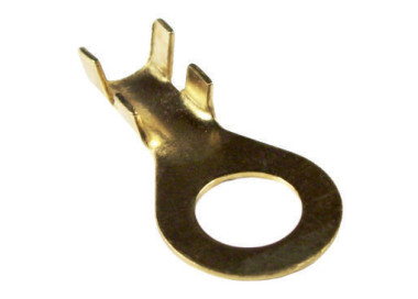 Terminal ojal de bronce agujero 10 mm. Cable hasta 6 mm.