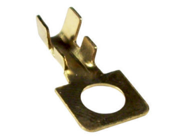 Terminal ojal tipo Fiat agujero 6 mm. Cable hasta 2,5 mm.