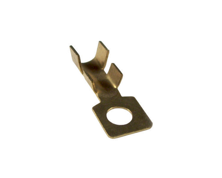 Terminal ojal tipo Fiat agujero 6 mm. Cable hasta 6 mm.