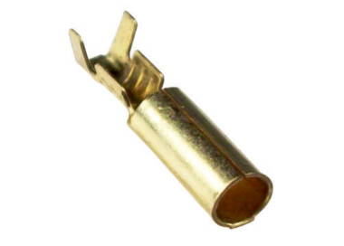Terminal tubo hembra para macho de 4 mm.