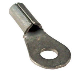 Terminal ojal de cobre estañado para cable 4 mm. (918)