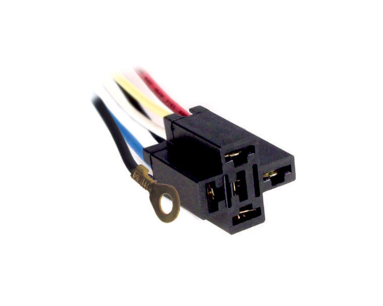 5 Vías mini-relay  sin terminal ojal para masa c/ cable de2mm.