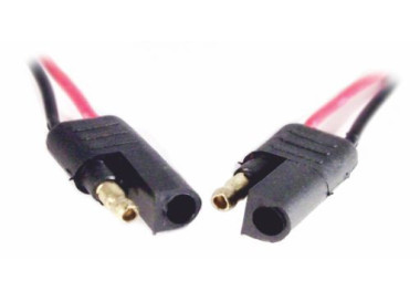 2 Vías chata parlante (1 macho - 1 hembra)cable de 1 mm.