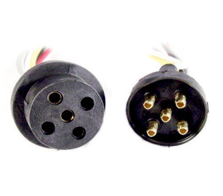 5 Vías acoplado goma y nylon reforzada - cable 1,5mm.