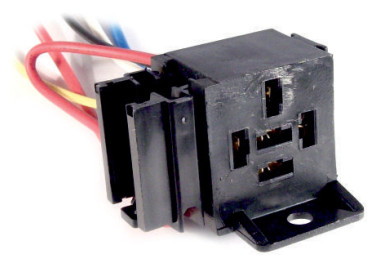Mini relay c/fijación con port. Aéreo encastrable