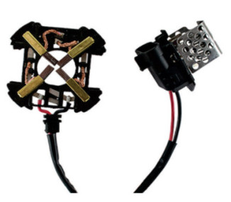 Plaqueta portacarbon electro. Ventilador GM Corsa Classic/ Spirit