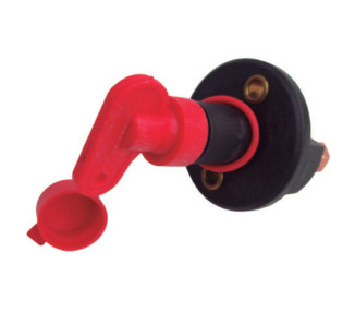 Interruptor de corriente sobre soporte con llave