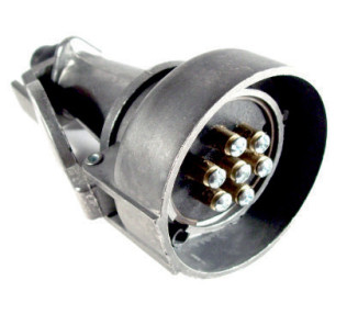 Enchufe acoplado 7 contactos (Metalico) Base 74 mm (Triler)
